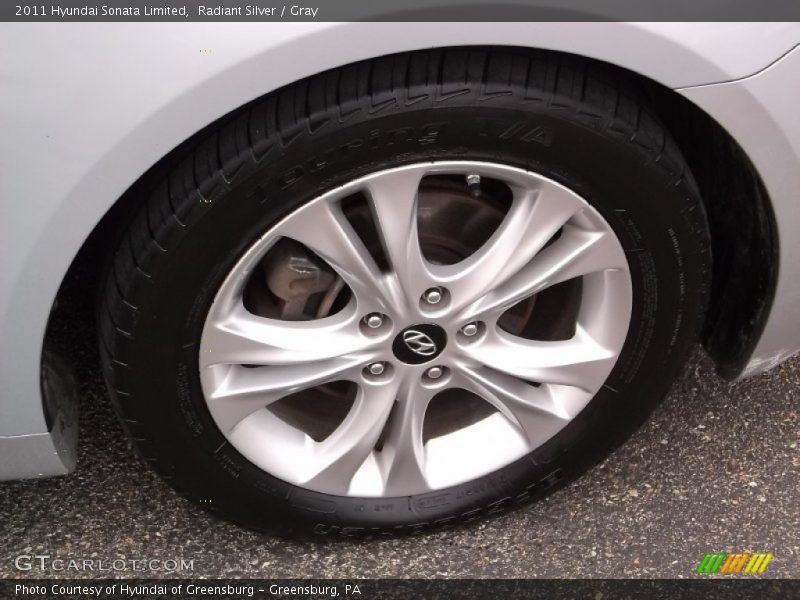 Radiant Silver / Gray 2011 Hyundai Sonata Limited