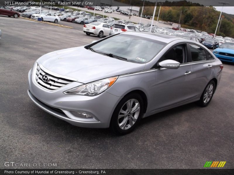 Radiant Silver / Gray 2011 Hyundai Sonata Limited
