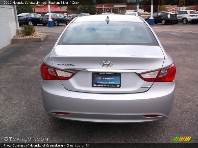 Radiant Silver / Gray 2011 Hyundai Sonata Limited