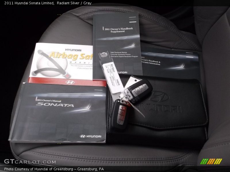 Radiant Silver / Gray 2011 Hyundai Sonata Limited