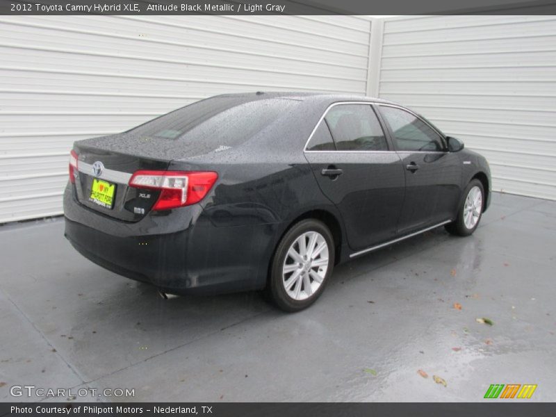 Attitude Black Metallic / Light Gray 2012 Toyota Camry Hybrid XLE