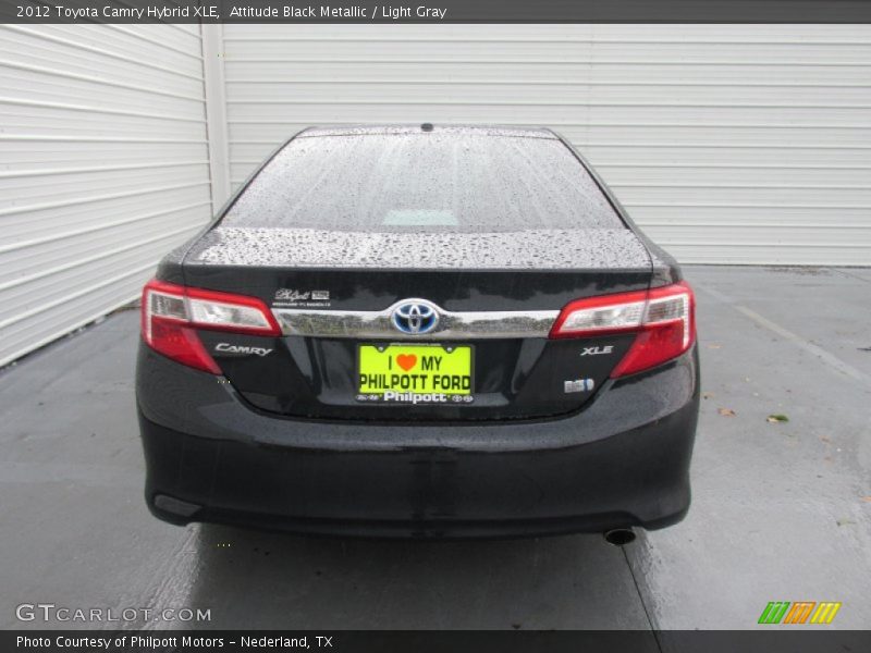 Attitude Black Metallic / Light Gray 2012 Toyota Camry Hybrid XLE