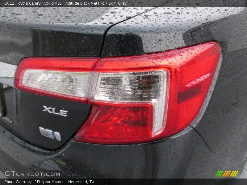 Attitude Black Metallic / Light Gray 2012 Toyota Camry Hybrid XLE