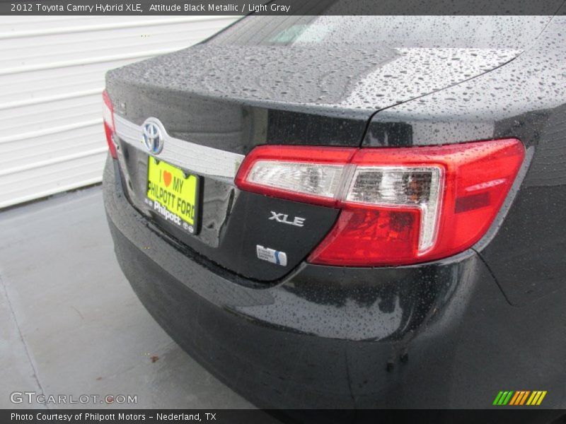 Attitude Black Metallic / Light Gray 2012 Toyota Camry Hybrid XLE
