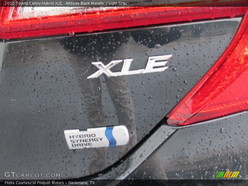 Attitude Black Metallic / Light Gray 2012 Toyota Camry Hybrid XLE