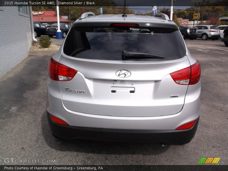 Diamond Silver / Black 2015 Hyundai Tucson SE AWD