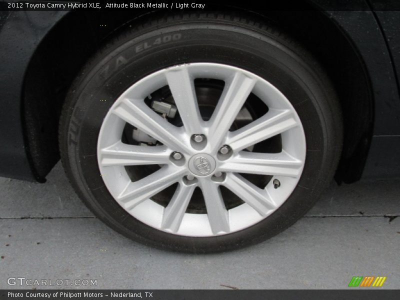 Attitude Black Metallic / Light Gray 2012 Toyota Camry Hybrid XLE
