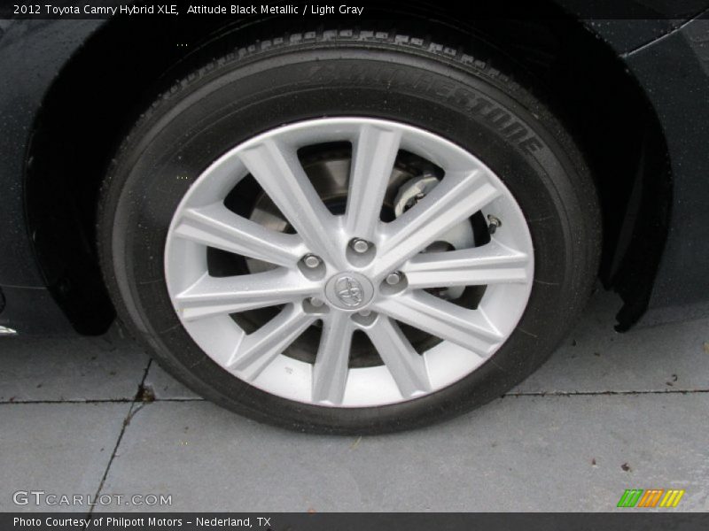 Attitude Black Metallic / Light Gray 2012 Toyota Camry Hybrid XLE