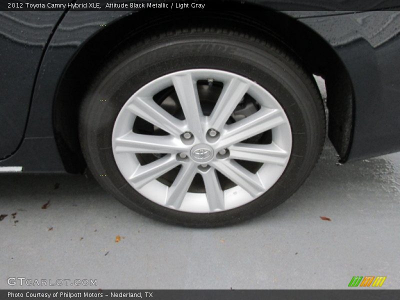 Attitude Black Metallic / Light Gray 2012 Toyota Camry Hybrid XLE