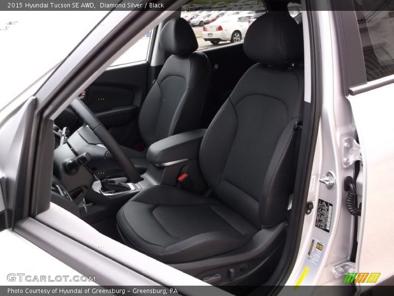 Diamond Silver / Black 2015 Hyundai Tucson SE AWD