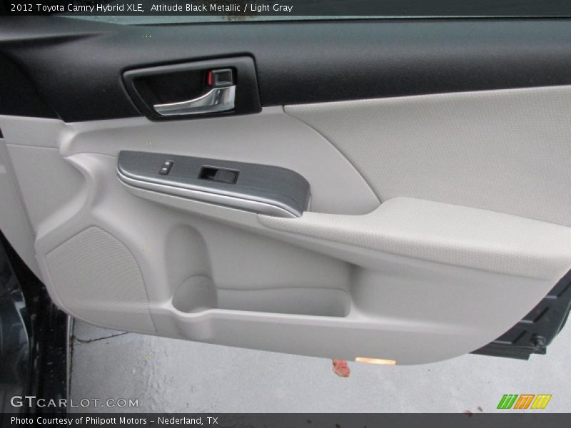 Attitude Black Metallic / Light Gray 2012 Toyota Camry Hybrid XLE