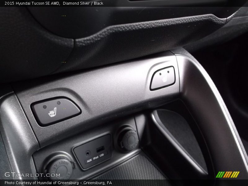 Diamond Silver / Black 2015 Hyundai Tucson SE AWD