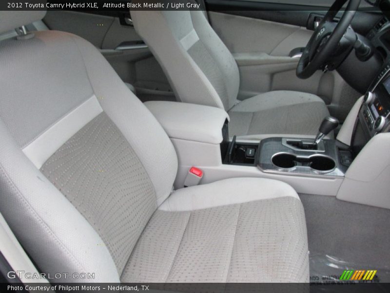 Attitude Black Metallic / Light Gray 2012 Toyota Camry Hybrid XLE