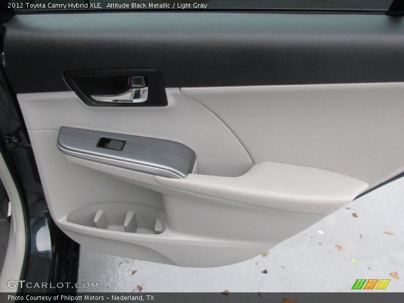 Attitude Black Metallic / Light Gray 2012 Toyota Camry Hybrid XLE