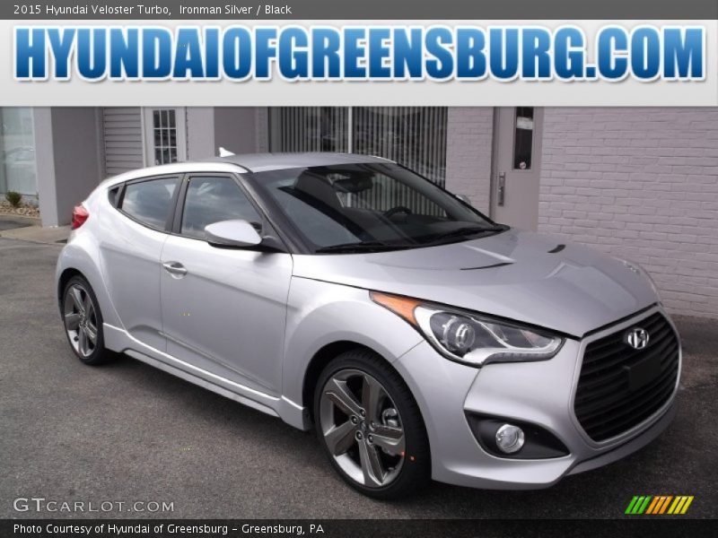 Ironman Silver / Black 2015 Hyundai Veloster Turbo