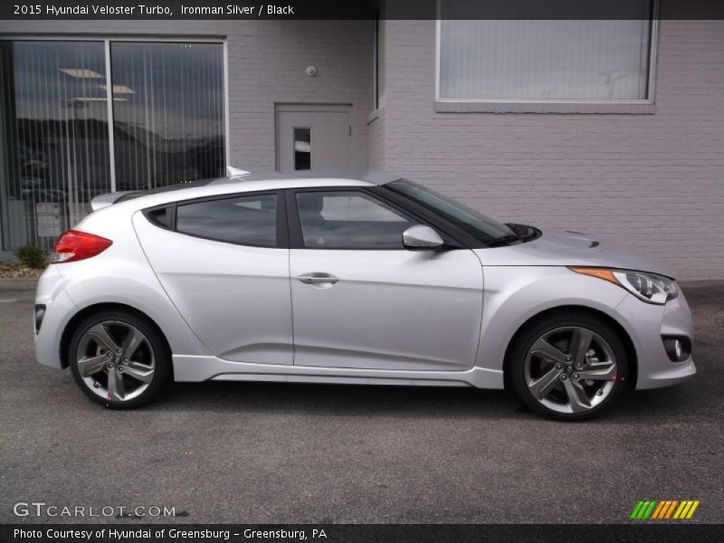 Ironman Silver / Black 2015 Hyundai Veloster Turbo