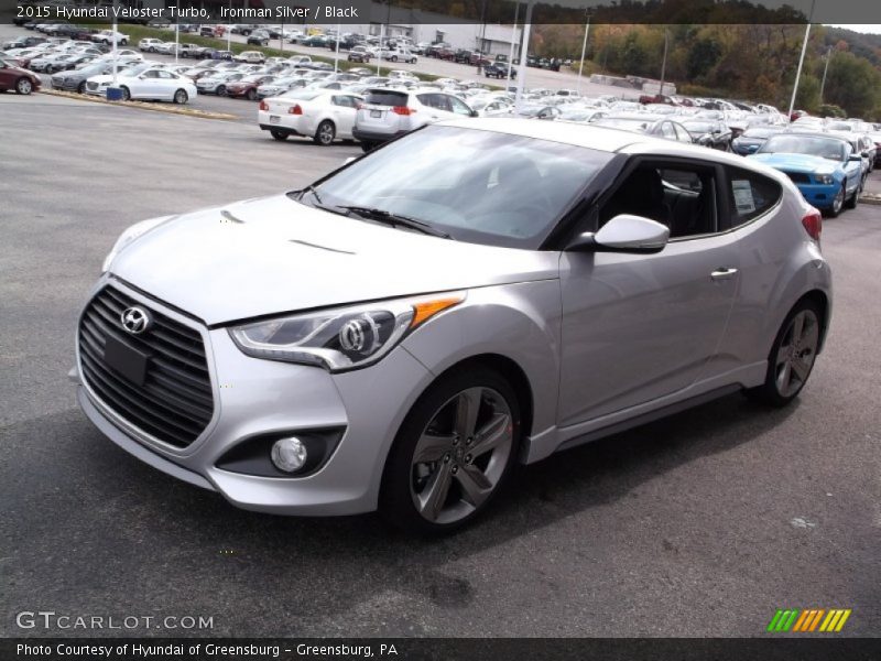 Ironman Silver / Black 2015 Hyundai Veloster Turbo