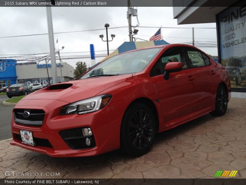 Lightning Red / Carbon Black 2015 Subaru WRX Limited