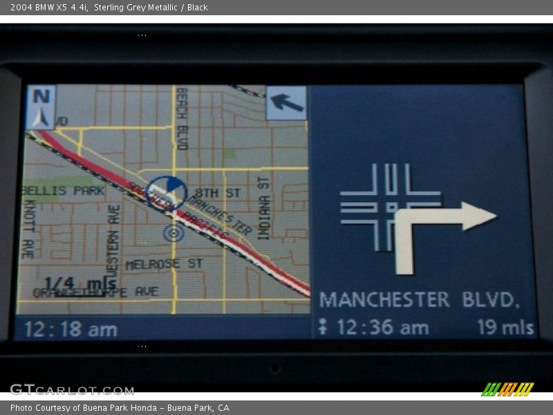 Sterling Grey Metallic / Black 2004 BMW X5 4.4i