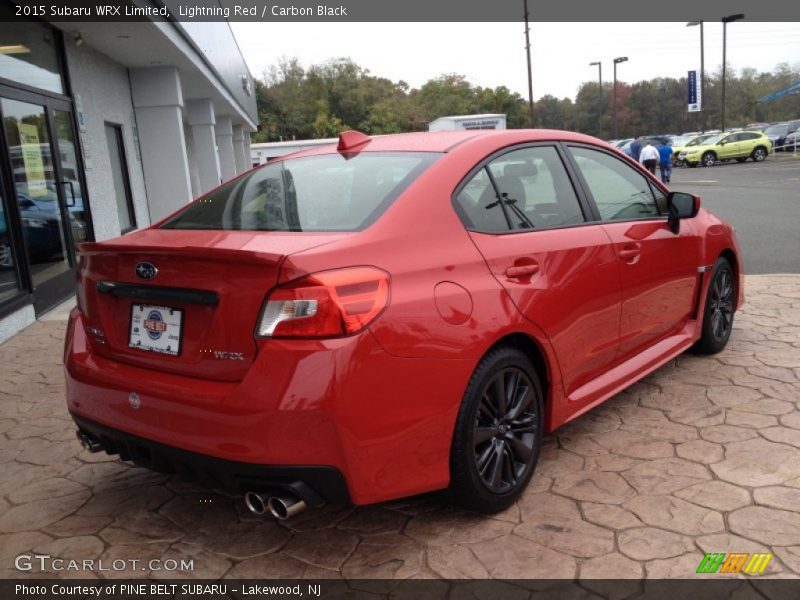 Lightning Red / Carbon Black 2015 Subaru WRX Limited