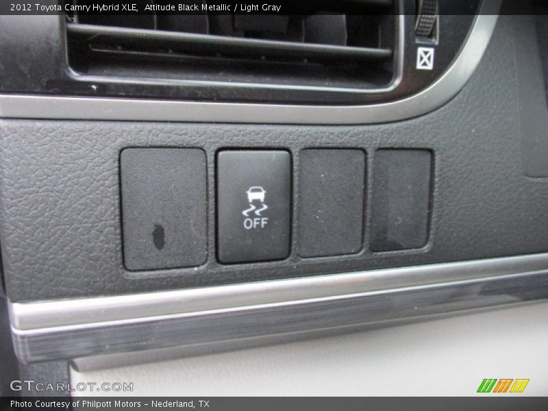 Attitude Black Metallic / Light Gray 2012 Toyota Camry Hybrid XLE