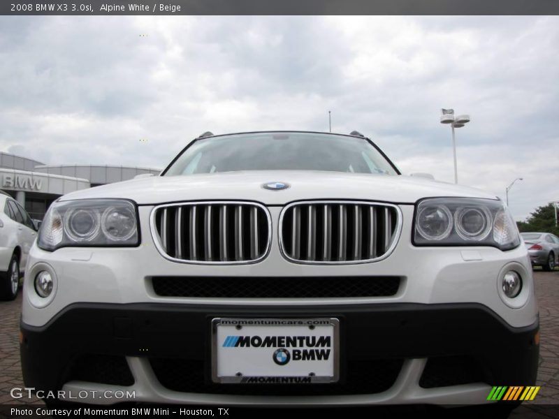Alpine White / Beige 2008 BMW X3 3.0si
