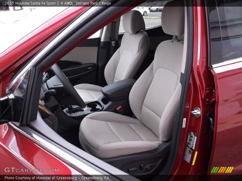 Front Seat of 2015 Santa Fe Sport 2.4 AWD