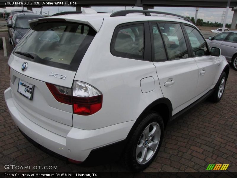 Alpine White / Beige 2008 BMW X3 3.0si