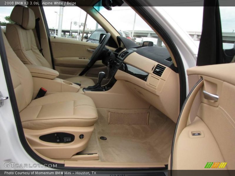 Alpine White / Beige 2008 BMW X3 3.0si