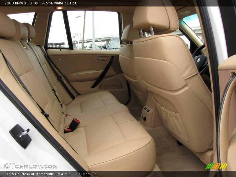 Alpine White / Beige 2008 BMW X3 3.0si