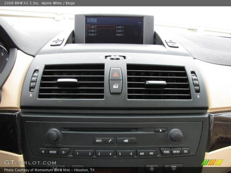 Alpine White / Beige 2008 BMW X3 3.0si