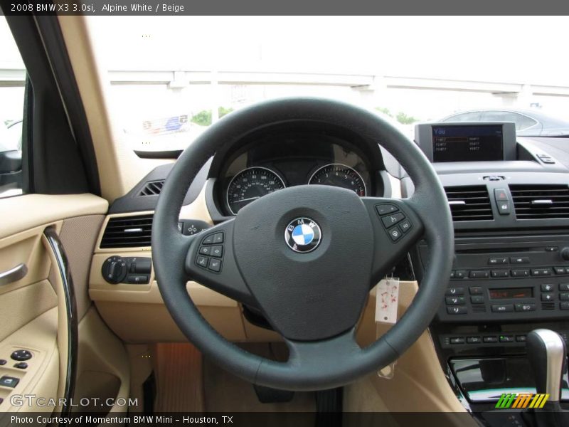 Alpine White / Beige 2008 BMW X3 3.0si