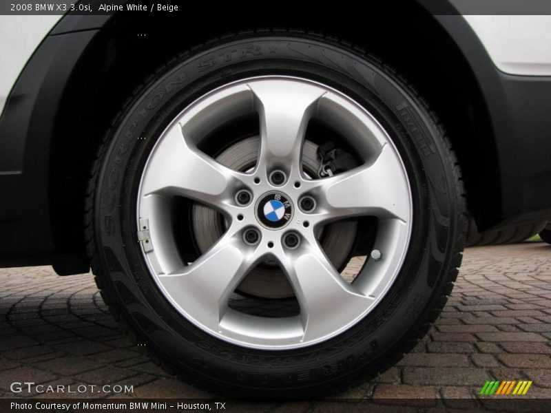 Alpine White / Beige 2008 BMW X3 3.0si