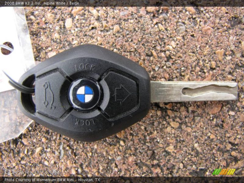 Alpine White / Beige 2008 BMW X3 3.0si