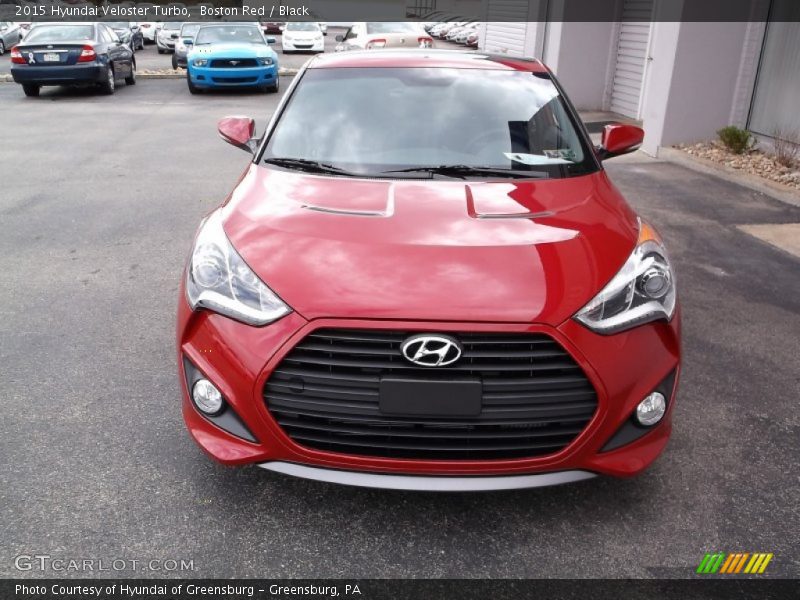 Boston Red / Black 2015 Hyundai Veloster Turbo