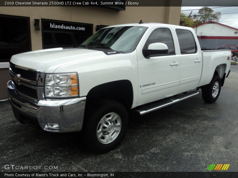 Summit White / Ebony 2009 Chevrolet Silverado 2500HD LTZ Crew Cab 4x4