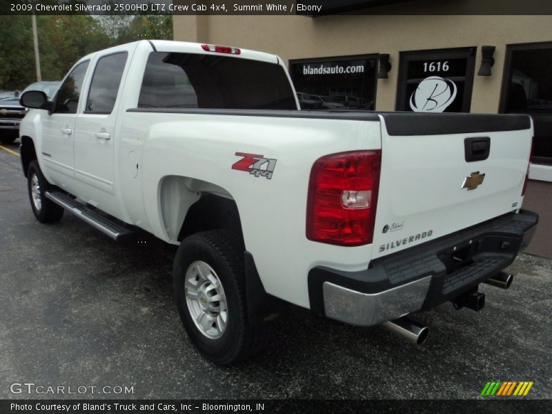 Summit White / Ebony 2009 Chevrolet Silverado 2500HD LTZ Crew Cab 4x4