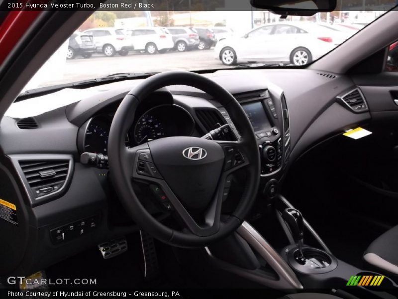Boston Red / Black 2015 Hyundai Veloster Turbo