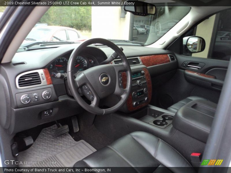 Summit White / Ebony 2009 Chevrolet Silverado 2500HD LTZ Crew Cab 4x4