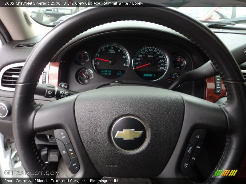 Summit White / Ebony 2009 Chevrolet Silverado 2500HD LTZ Crew Cab 4x4
