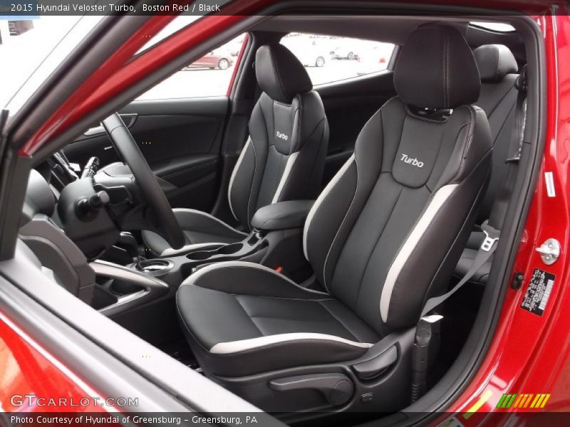 Boston Red / Black 2015 Hyundai Veloster Turbo