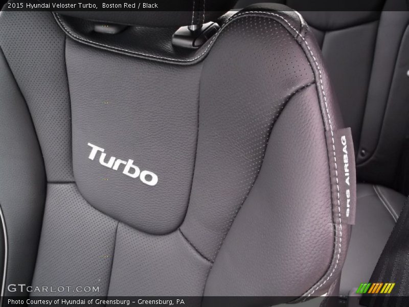 Boston Red / Black 2015 Hyundai Veloster Turbo