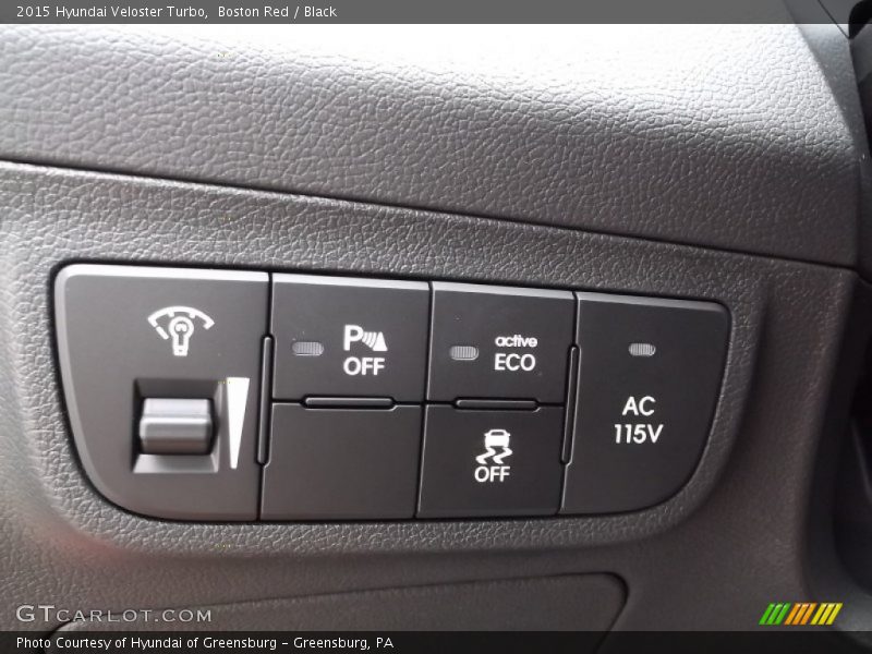 Boston Red / Black 2015 Hyundai Veloster Turbo