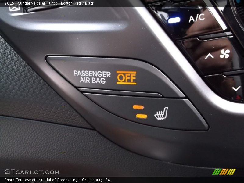 Boston Red / Black 2015 Hyundai Veloster Turbo