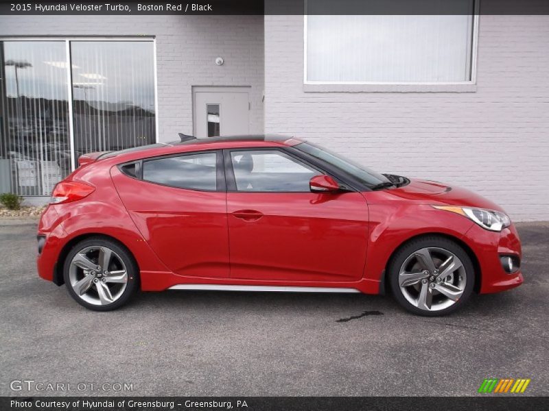 Boston Red / Black 2015 Hyundai Veloster Turbo