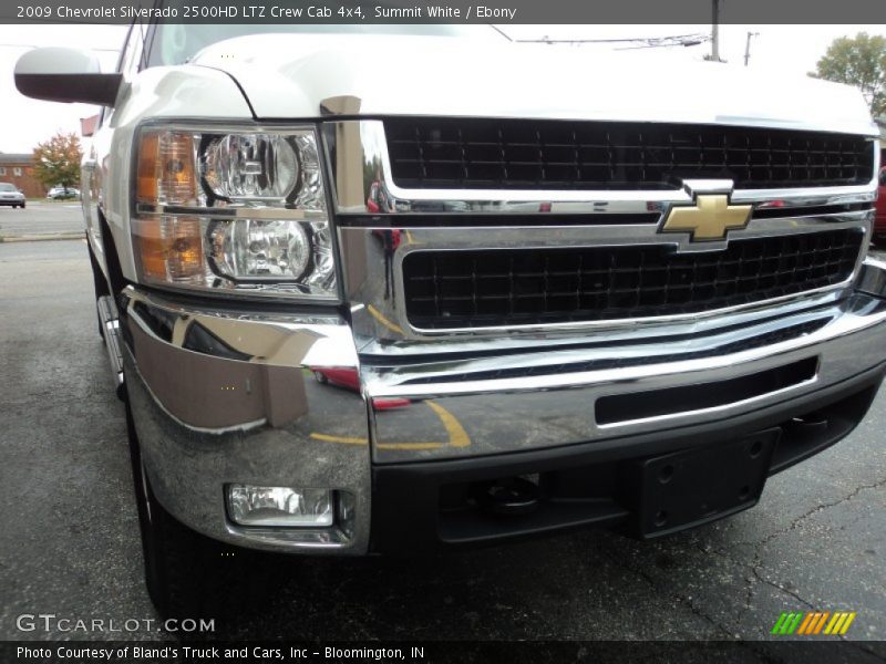 Summit White / Ebony 2009 Chevrolet Silverado 2500HD LTZ Crew Cab 4x4