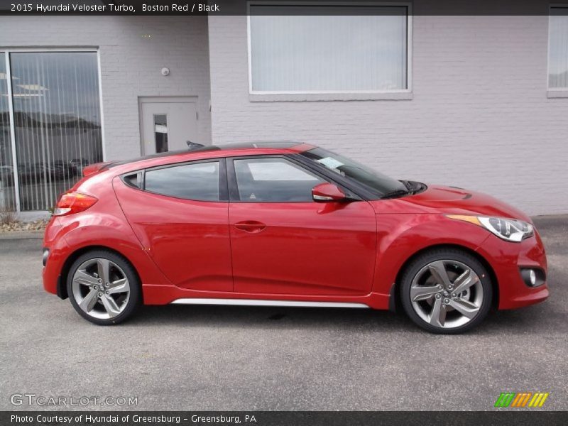 Boston Red / Black 2015 Hyundai Veloster Turbo