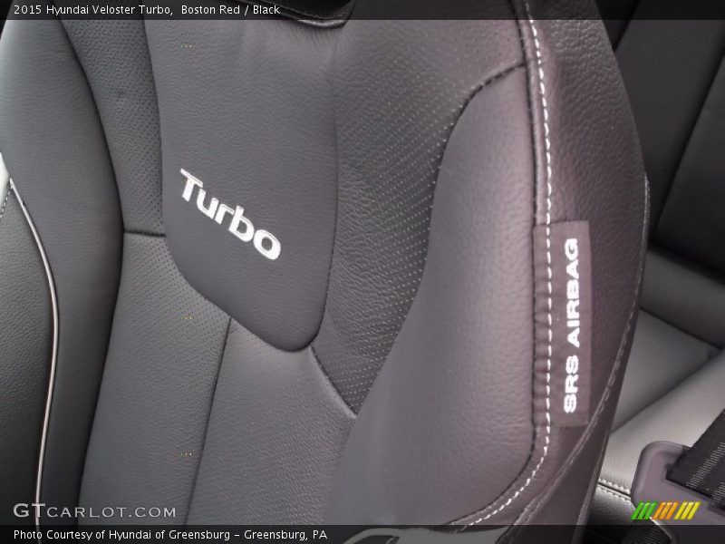 Boston Red / Black 2015 Hyundai Veloster Turbo