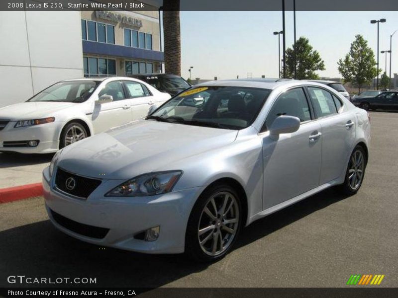 Starfire White Pearl / Black 2008 Lexus IS 250