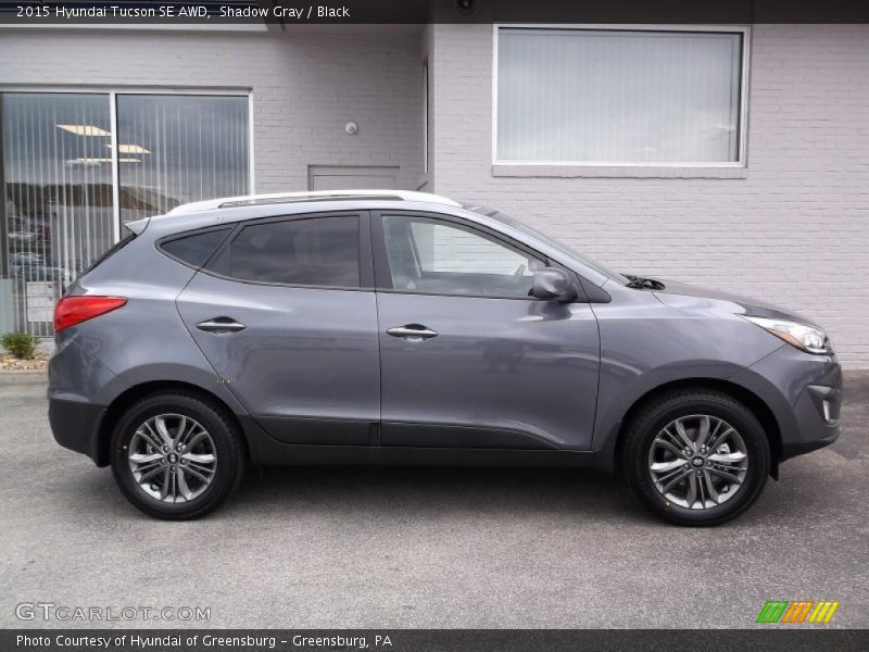 Shadow Gray / Black 2015 Hyundai Tucson SE AWD